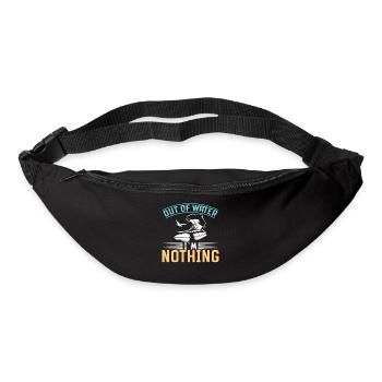 Außerhalb Des Wassers Bin Ich Nichts - Surfer - Gürteltasche - Schwarz - Vorne