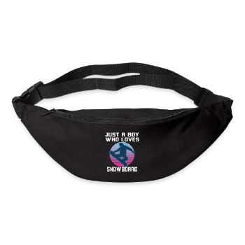 Just A Boy Who Loves Snowboarding - Bum bag - black - Front