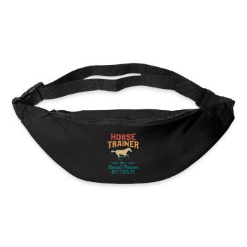 Entraîneur de chevaux comme un entraîneur normal mais plus cool - Sac banane - noir - Devant