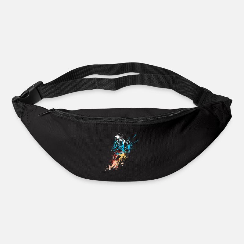 Splash Art Rugby Player - Sac banane - noir