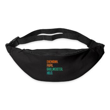 Ehemann Papa Grillmeister - Gürteltasche - Schwarz - Vorne
