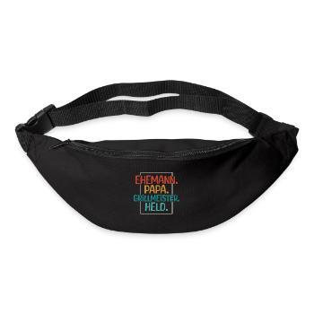 Ehemann Papa Grillmeister - Gürteltasche - Schwarz - Vorne