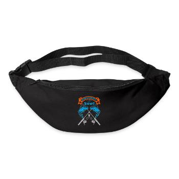 Awesome since 2001. Angel, Angler's birthday - Bum bag - black - Front