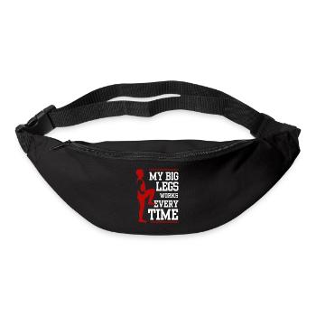 Fitness Leg Day Workout Gym - Sac banane - noir - Devant