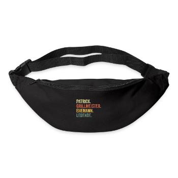 Patrick Grillmeister Ehemann Vorname Grillen - Gürteltasche - Schwarz - Vorne