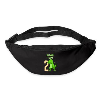 2 ans Jeune Dino 2ème anniversaire - Sac banane - noir - Devant
