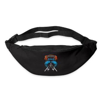 Awesome since 2009. Angel, Angler's Birthday - Bum bag - black - Front