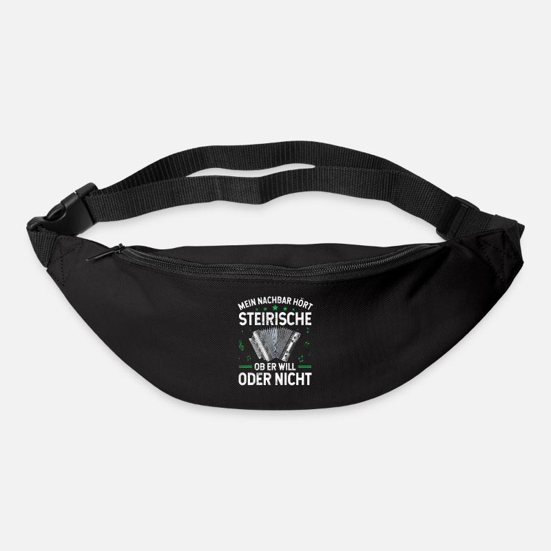 Steirische Harmonika Quetschn Ziachorgel - Gürteltasche - Schwarz