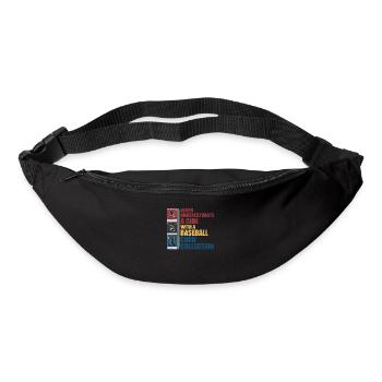 Collection de cartes de baseball vintage pour une - Sac banane - noir - Devant