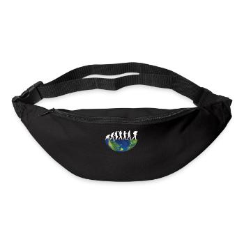 Wandern Zubehör Wanderer Motiv - Gürteltasche - Schwarz - Vorne