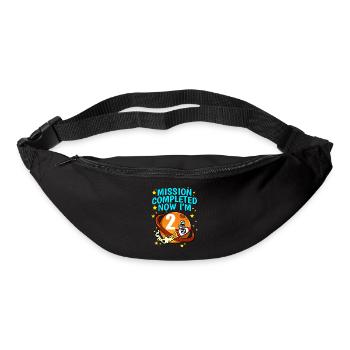 Space Birthday 2 Astronaut Planets Rocket Ship - Bum bag - black - Front