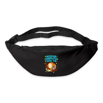Space Birthday 9 Astronaut Planets Rocket Ship - Bum bag - black - Front