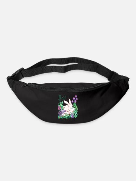 Hase Tier Geschenk Dschungel - Gürteltasche - Schwarz