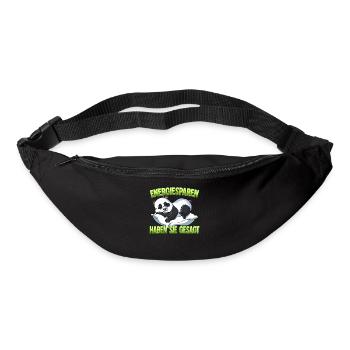 Energiesparen Haben Sie Gesagt Panda - Gürteltasche - Schwarz - Vorne