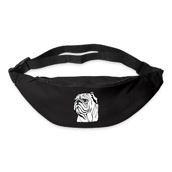 Bulldog french english dog pooch 11 - Bum bag - black - Front