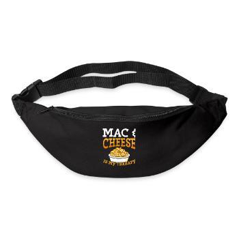 Mac And Cheese is my therapy - Bum bag - black - Front