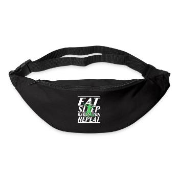 Essen Schlafen Badminton - Gürteltasche - Schwarz - Vorne