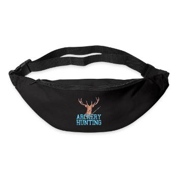 Retro Vintage Game Archery Hunting T-Shirt - Bum bag - black - Front