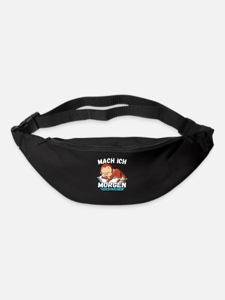 Mach Ich Morgen Versprochen Affe - Gürteltasche - Schwarz