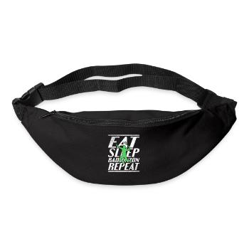 Essen Schlafen Badminton - Gürteltasche - Schwarz - Vorne