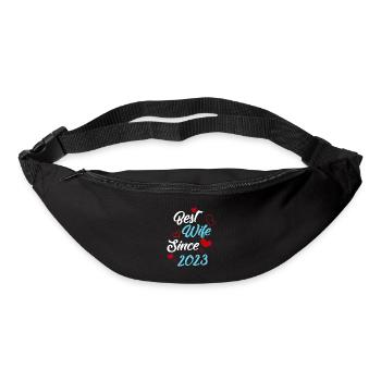 Anniversary Best Wife Since 2023 Wedding - Bum bag - black - Front