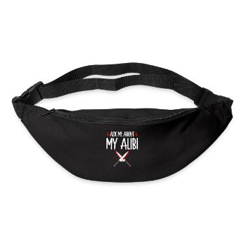True Crime Ask Me About My Alibi, Murderino - Gürteltasche - Schwarz - Vorne
