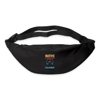 Indians discovered Columbus in 1492 Anti - Bum bag - black - Front