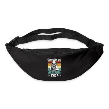 Faultier Legendär seit April 1927 Geburtstag - Gürteltasche - Schwarz - Vorne