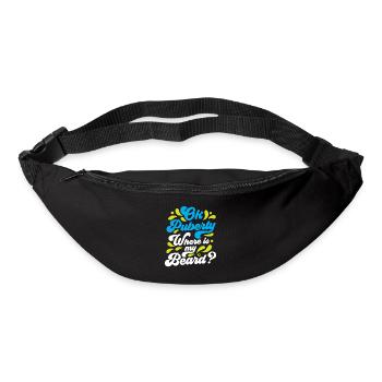 Ok Pubertät Wo Ist Mein Bart? Teenager Erwachsen - Gürteltasche - Schwarz - Vorne