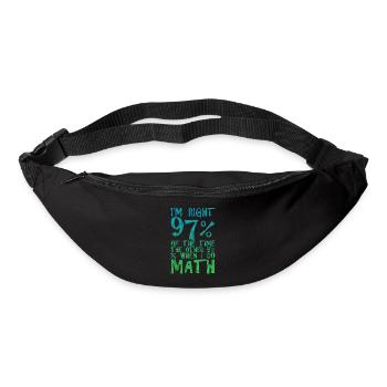J’ai raison 97% du temps, les 5% restants 3 - Sac banane - noir - Devant