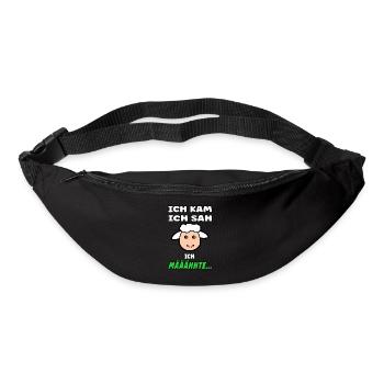Sheep saying - Funny design with sheep - Bum bag - black - Front