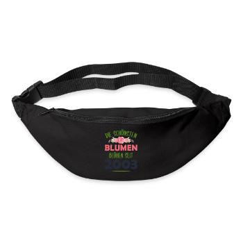 Jahrgang 2003 Blumen Spruch Geburtstag Geschenk - Gürteltasche - Schwarz - Vorne