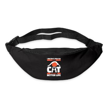Formateurs de Pilates Professeur de Pilates Chat - Sac banane - noir - Devant