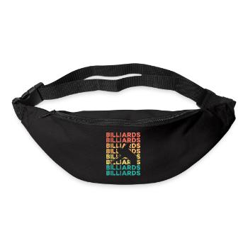 Billiards Pool Player Ball Retro - Bum bag - black - Front