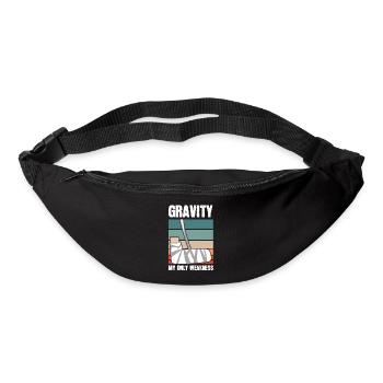 La gravité ma seule faiblesse osseuse - Sac banane - noir - Devant