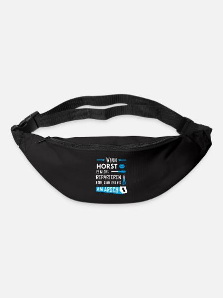 Lustiger Heimwerker und Handwerker Spruch Horst - Gürteltasche - Schwarz