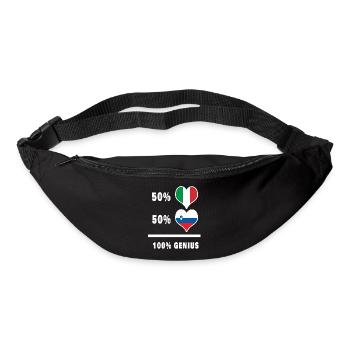 La Slovénie et l’Italie font preuve de génie à 100% - Sac banane - noir - Devant