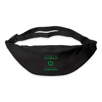 Cadeau fainéant humoristique - Sac banane - noir - Devant