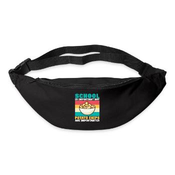 Cadeau de croustilles - Sac banane - noir - Devant