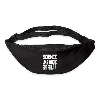 La science comme la magie mais un vrai professeur de sciences drôle - Sac banane - noir - Devant