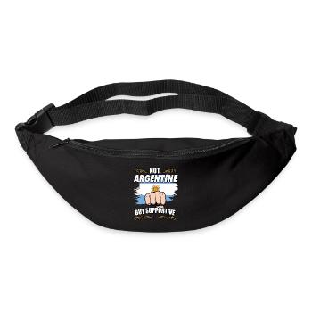 Not Argentine But Supportive Travel Tourist - Bum bag - black - Front