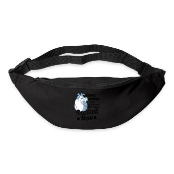 Cadeau sportif Baseball Mother - Sac banane - noir - Devant
