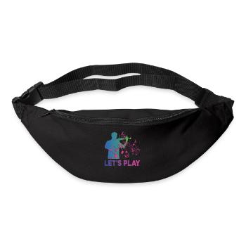 Violon Violoniste Rétro Années 80 90s - Sac banane - noir - Devant
