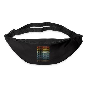 Wittenberge Stadt Retro Vintage - Gürteltasche - Schwarz - Vorne