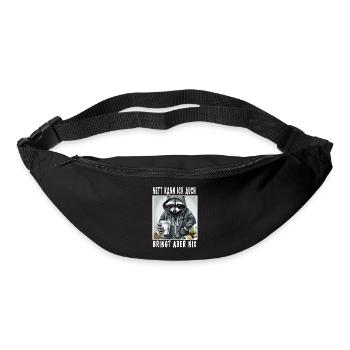 Nett Kann Ich Auch Bringt Aber Nix - Gürteltasche - Schwarz - Vorne