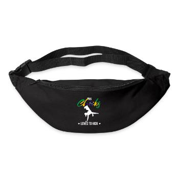 Arts martiaux brésiliens pour instruments de capoeira - Sac banane - noir - Devant
