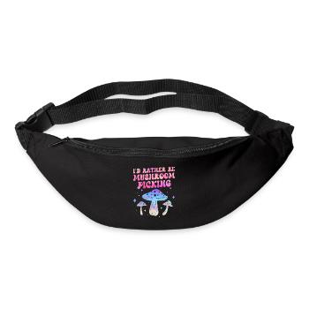 Je préfère cueillir des champignons Cueilleurs de champignons - Sac banane - noir - Devant