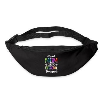Fière maman d’un adolescent officiel de 13 ans. - Sac banane - noir - Devant