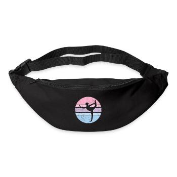 Gymnastique | Gymnastique Gymnastique Filles Femmes - Sac banane - noir - Devant