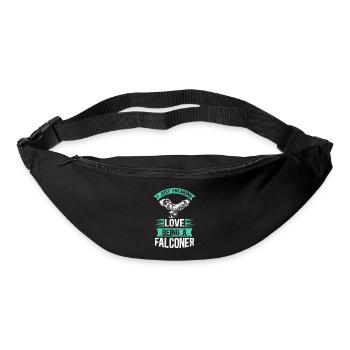 Falkner Falknerei Jagd Beizjagd Falken Geschenk - Gürteltasche - Schwarz - Vorne